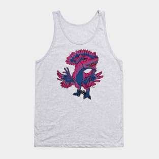 Bilociraptor - Feathered (Bisexual Pride) Tank Top